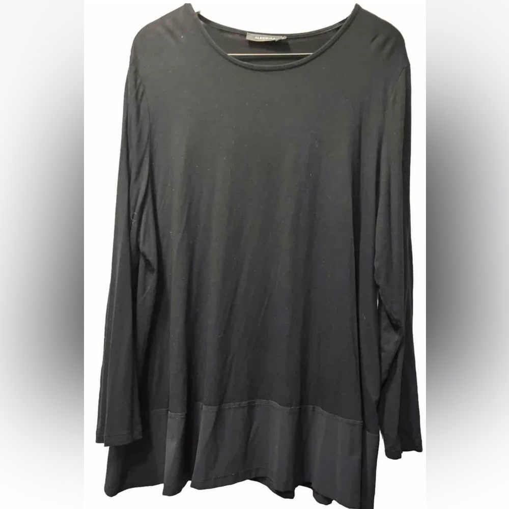 ALEMBIKA Black Lagenlook Tunic Plus Size 7 US 18/20